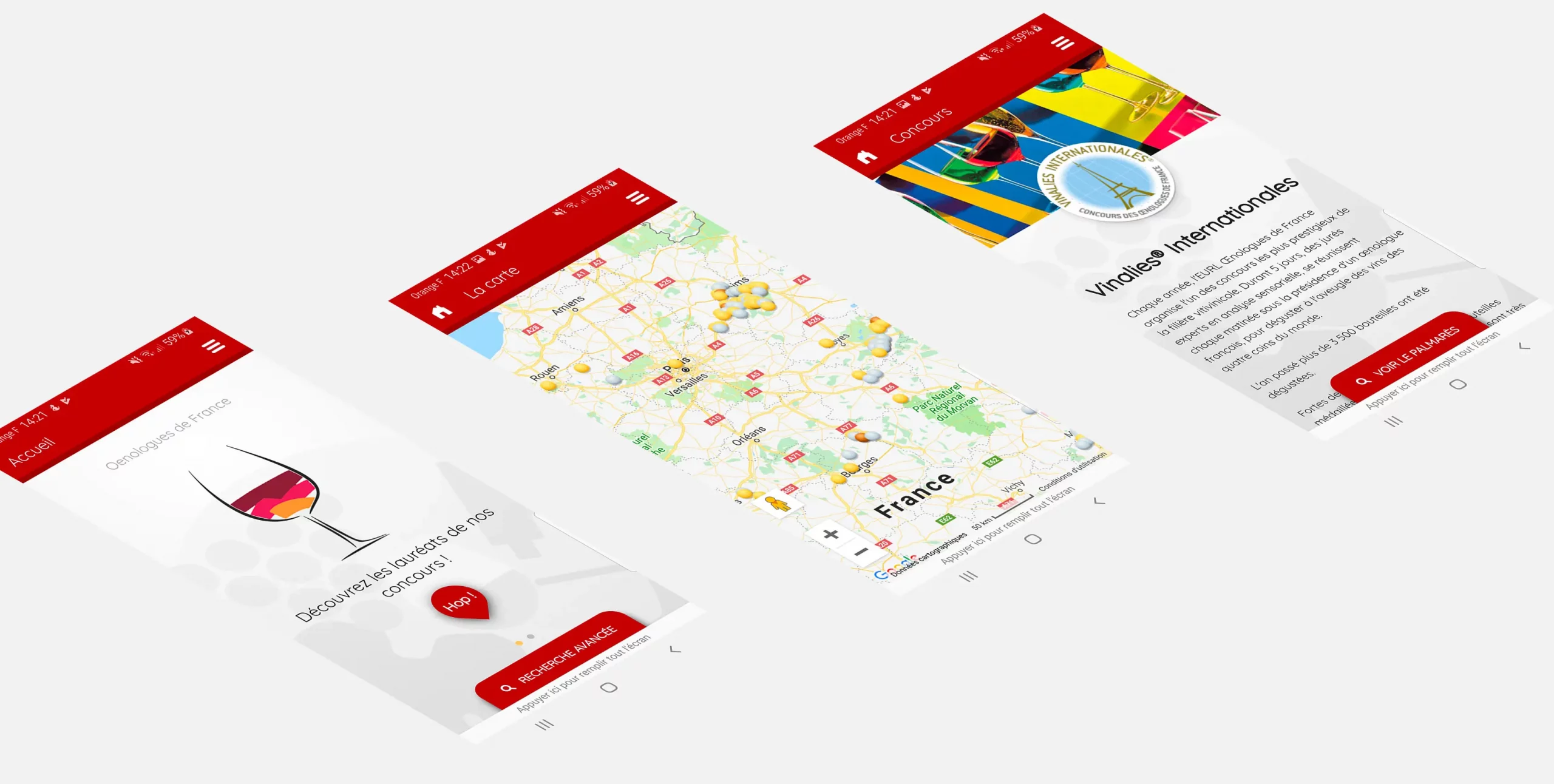 Oenologues de France portfolio ux designer