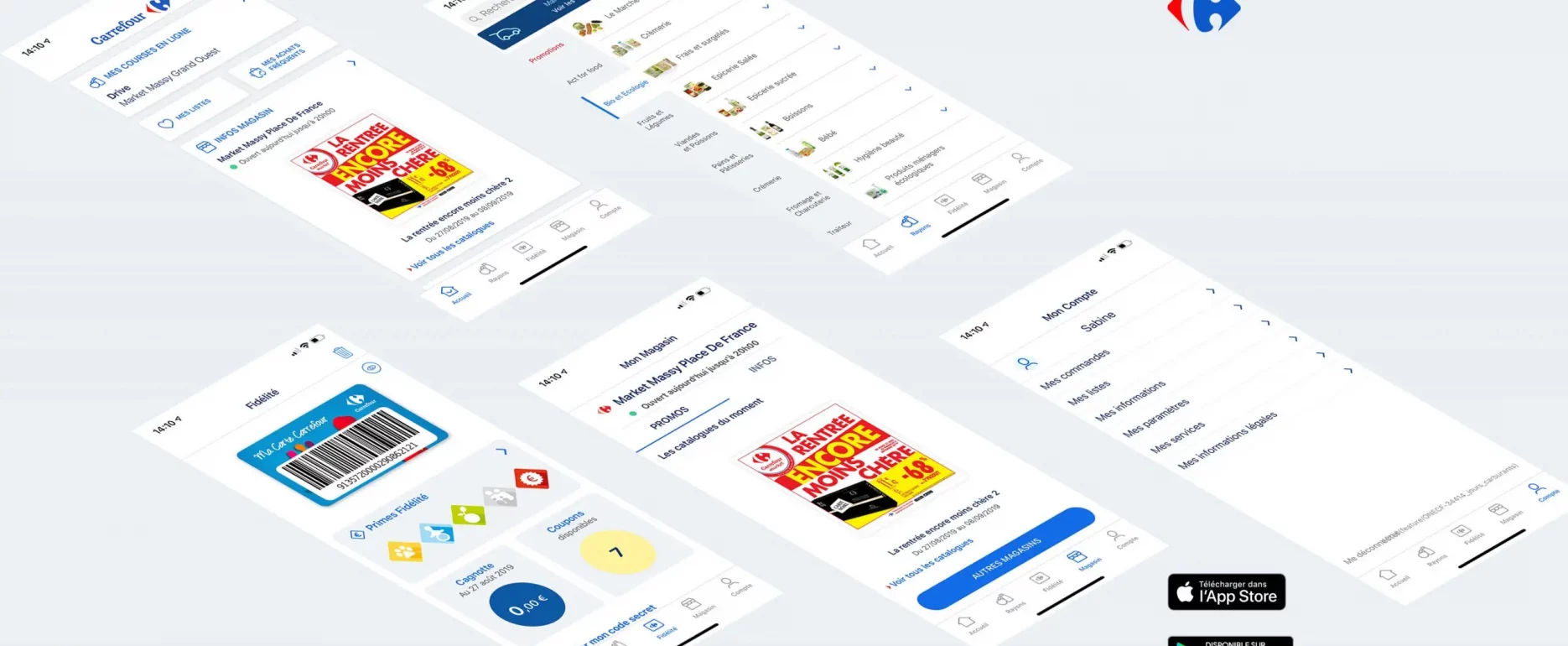 Carrefour portfolio ux designer