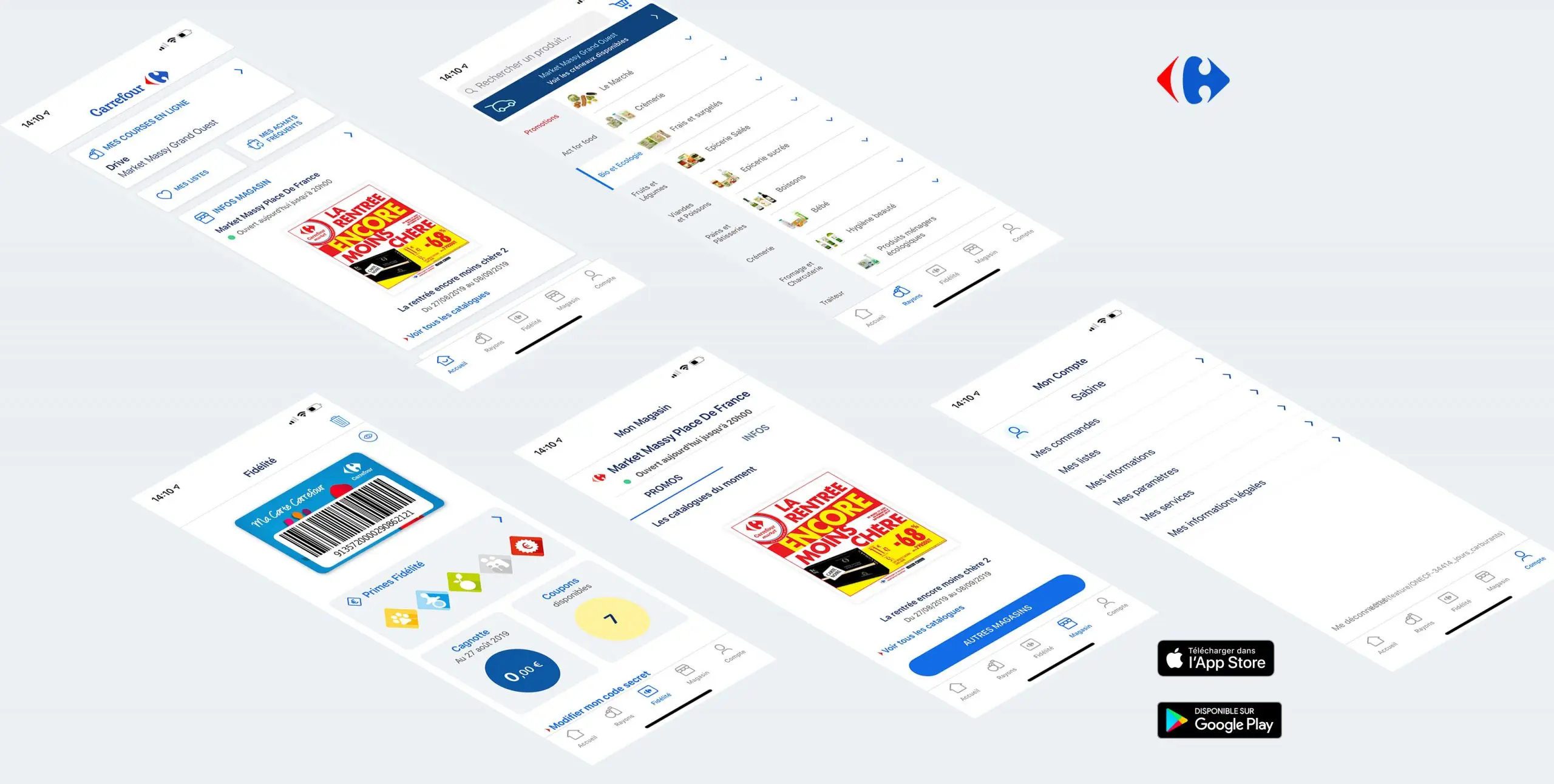 Carrefour portfolio ux designer