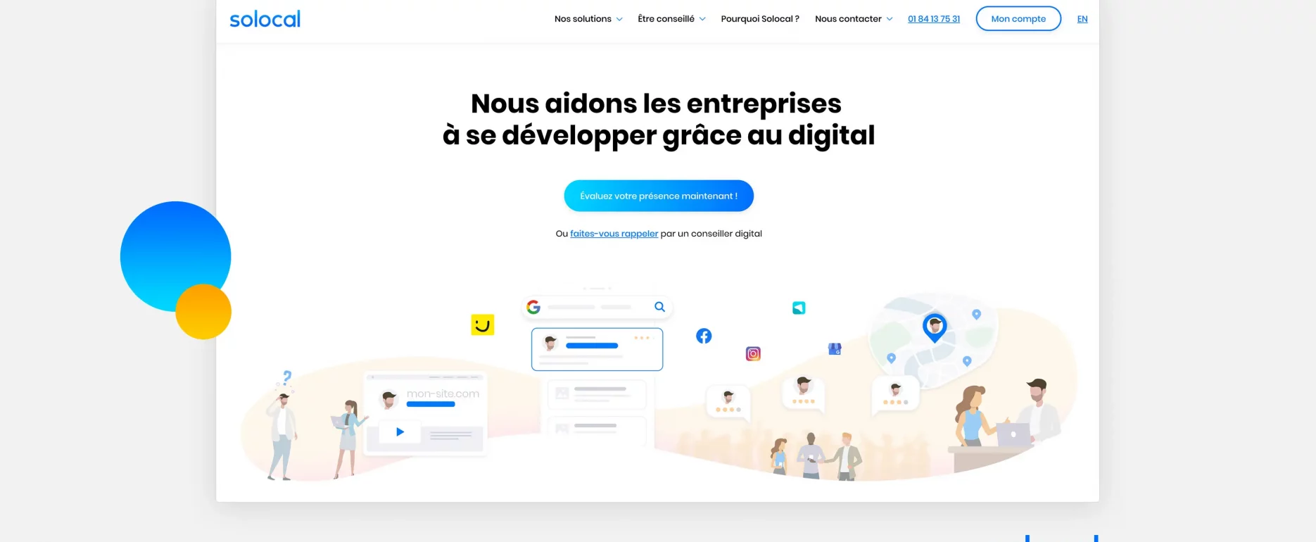 Solocal © Copyright Sabine Duquesne portfolio ux designer